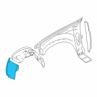 OEM 2003 Lincoln Aviator Fender Liner Diagram - 2C5Z-16184-AA