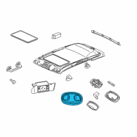 OEM 2003 Jeep Grand Cherokee Lamp-Cargo Diagram - 5FT10XDB