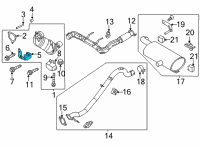 OEM 2021 Ford Bronco BRACKET Diagram - MB3Z-5K291-N