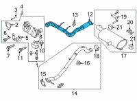 OEM 2021 Ford Bronco PIPE - EXHAUST Diagram - MB3Z-5246-D