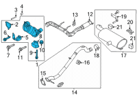 OEM Ford Bronco Catalytic Converter Diagram - KB3Z-5E212-C