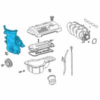 OEM Toyota Corolla Front Cover Diagram - 11321-0D010