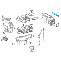 OEM 2008 Toyota Matrix Intake Manifold Mount Gasket Diagram - 17171-0D020