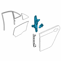 OEM 2015 Cadillac CTS Window Regulator Diagram - 23189479