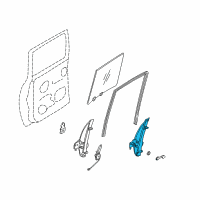 OEM 2001 Nissan Frontier Regulator Assy-Door Window, LH Diagram - 82721-7Z000