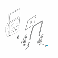 OEM Nissan Frontier Handle Window Regulator Diagram - 80760-8B400