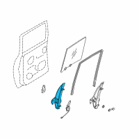 OEM 2002 Nissan Frontier Regulator Assy-Door Window, LH Diagram - 82721-2S710