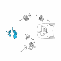 OEM 2005 Chrysler Sebring Bracket-Engine Mount Diagram - MD339196