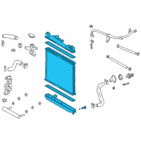 OEM 2006 Scion xB Radiator Assembly Diagram - 16400-21121