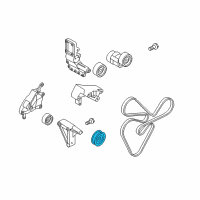 OEM Kia Forte Koup Idler-Drive Belt Diagram - 2528925000