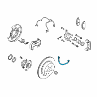 OEM Infiniti FX37 Hose Assy-Brake, Rear Diagram - 46210-1CK1B