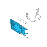 OEM 1995 Dodge B2500 Transmission Oil Cooler Diagram - 52028302