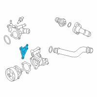 OEM 2018 Nissan Rogue Gasket-Water Pump Diagram - 21014-3KY0A