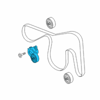 OEM 2021 Lincoln Aviator Serpentine Tensioner Diagram - L1MZ-6A228-B