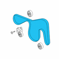 OEM 2020 Lincoln Aviator Serpentine Belt Diagram - L1MZ-8620-F