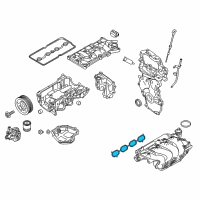OEM 2014 Nissan Juke Gasket-Manifold To Cylinder Head Diagram - 14035-1KC0B