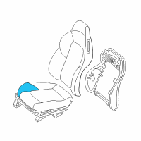 OEM Chrysler Crossfire Seat Cushion Foam Diagram - 5103241AA