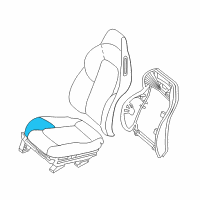 OEM 2005 Chrysler Crossfire Seat Cushion Foam Diagram - 5103241AA