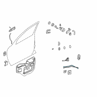 OEM 2000 Chevrolet Monte Carlo Rod-Front Side Door Inside Handle Diagram - 10400810