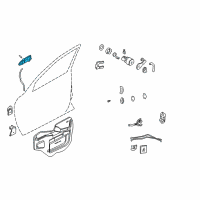 OEM 2000 Chevrolet Impala Handle Asm-Front Side Door Outside Diagram - 10435890