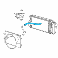 OEM 1999 Lincoln Navigator Upper Hose Diagram - 1L7Z-8260-AA