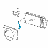 OEM 2002 Lincoln Blackwood Lower Hose Diagram - 2C6Z-8286-BA