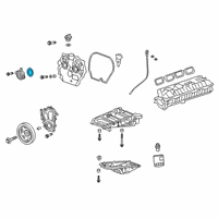 OEM GMC Upper Timing Cover Seal Diagram - 55499462