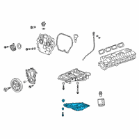 OEM 2020 GMC Acadia Oil Pan Diagram - 55511565