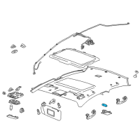 OEM 2016 Chevrolet Traverse Dome Lamp Bulb Diagram - 94535595