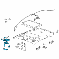 OEM 2018 Chevrolet Sonic Map Lamp Assembly Diagram - 42703250