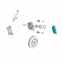 OEM 2003 Dodge Durango Shoe Kit-Rear Disc Brake Diagram - 5093706AB