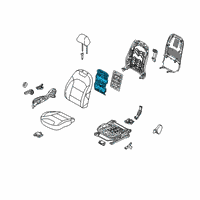 OEM 2019 Kia Niro Heater-Front Seat Back Diagram - 88390G5010