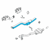 OEM BMW Z4 Catalytic Converter Diagram - 18-30-7-599-484