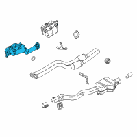 OEM 2009 BMW Z4 Exchange. Exhaust Manifold With Catalyst Diagram - 18-40-7-586-688