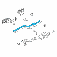 OEM 2010 BMW Z4 Catalytic Converter Diagram - 18-30-7-599-483