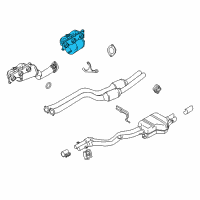 OEM BMW Z4 Exchange. Exhaust Manifold With Catalyst Diagram - 18-40-7-586-689