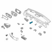 OEM Hyundai Genesis Switch Assembly-Trunk Lid Opener Diagram - 93550-B1100