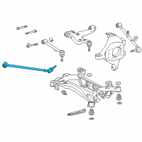 OEM Lexus LS430 Rear Suspension Control Arm Assembly, No.1 Diagram - 48710-50070