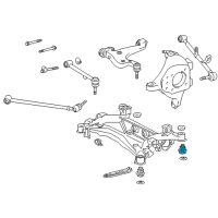 OEM Lexus Cushion, Rear Suspension Member Body Mounting, Rear Diagram - 52275-50050