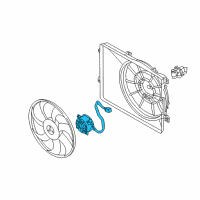 OEM 2020 Kia Sportage Motor-Radiator Cooling Diagram - 25386D3100