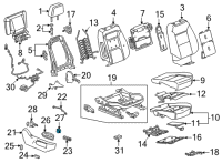 OEM 2022 Chevrolet Tahoe Lumbar Switch Diagram - 84794241