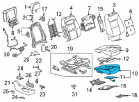 OEM 2022 Chevrolet Suburban Passenger Discriminating Sensor Diagram - 84940326