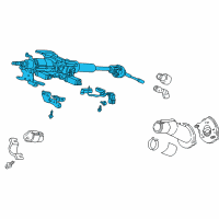 OEM 2002 Acura RL Column Assembly, Steering Diagram - 53200-SZ3-A01