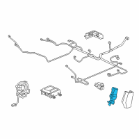 OEM 2017 Acura RDX Seat Weight Sensor Unit Diagram - 81169-TX4-A12