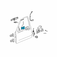 OEM Lincoln Town Car Handle, Inside Diagram - 6W1Z-5421819-A