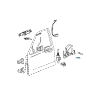 OEM 2000 Lincoln Town Car Door Latch Cable Diagram - YW1Z5421940AA