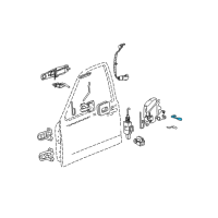 OEM 2005 Lincoln Town Car Lock Rod Diagram - 3W1Z-5421850-AA