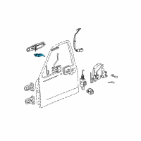 OEM 2011 Lincoln Town Car Lock Cylinder Assembly Diagram - 6W1Z-5421991-A