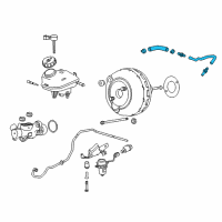 OEM Buick Pipe Asm-Power Brake Booster Vacuum Diagram - 13320294