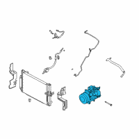 OEM 2008 Infiniti G37 Clutch Assy-Compressor Diagram - 92660-JK200